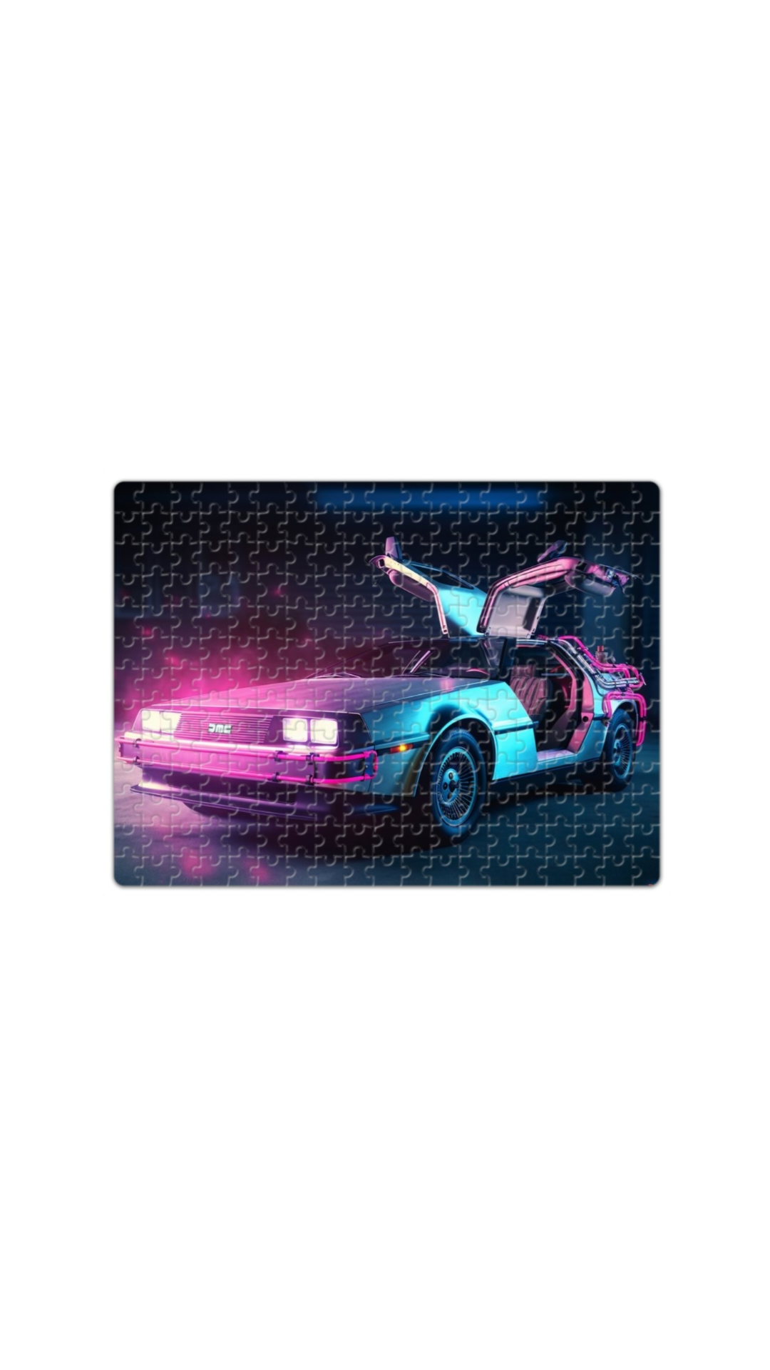 Neon DeLorean Puzzle