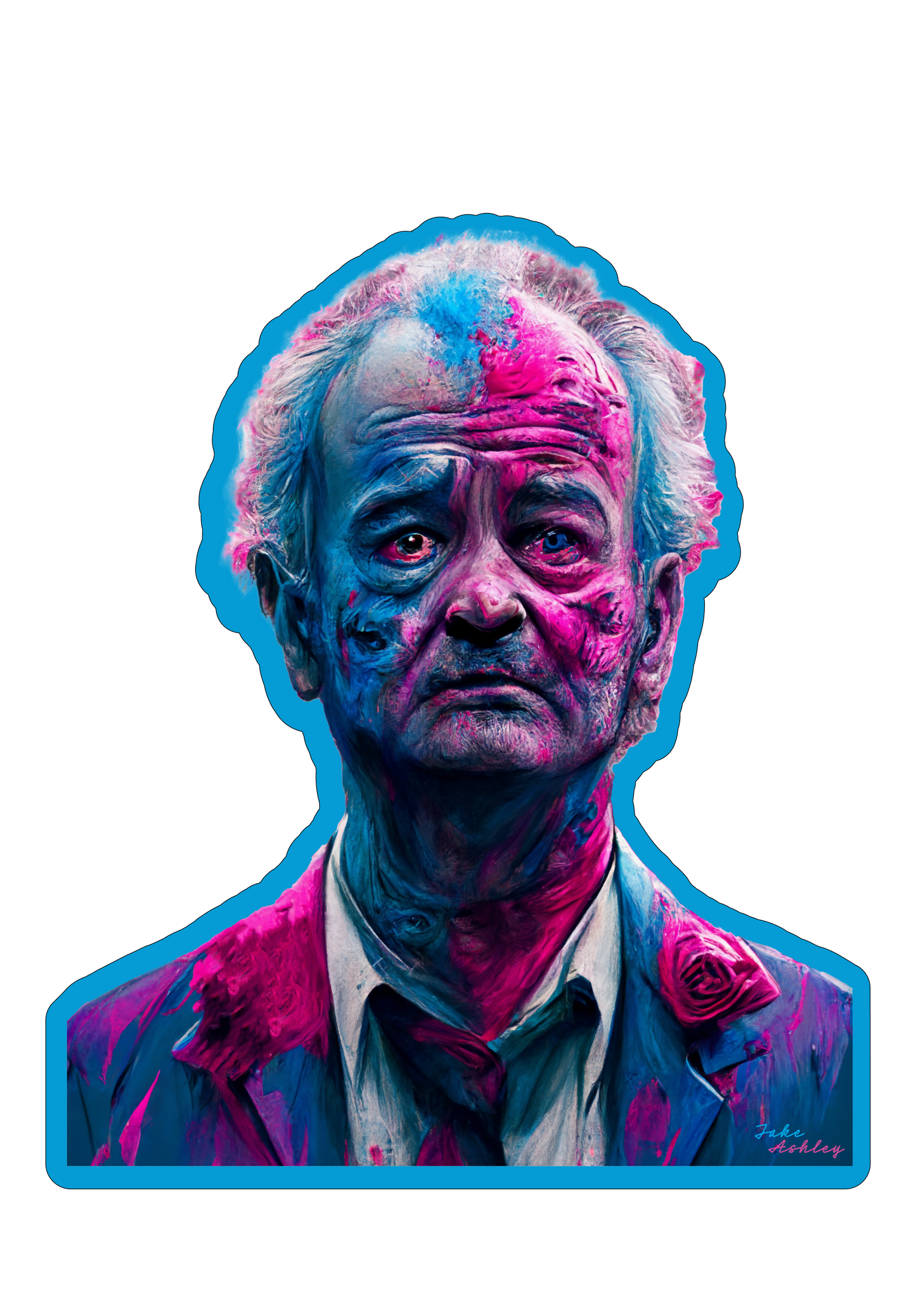 Bill Murray Un.Dead Sticker by Jake Ashley