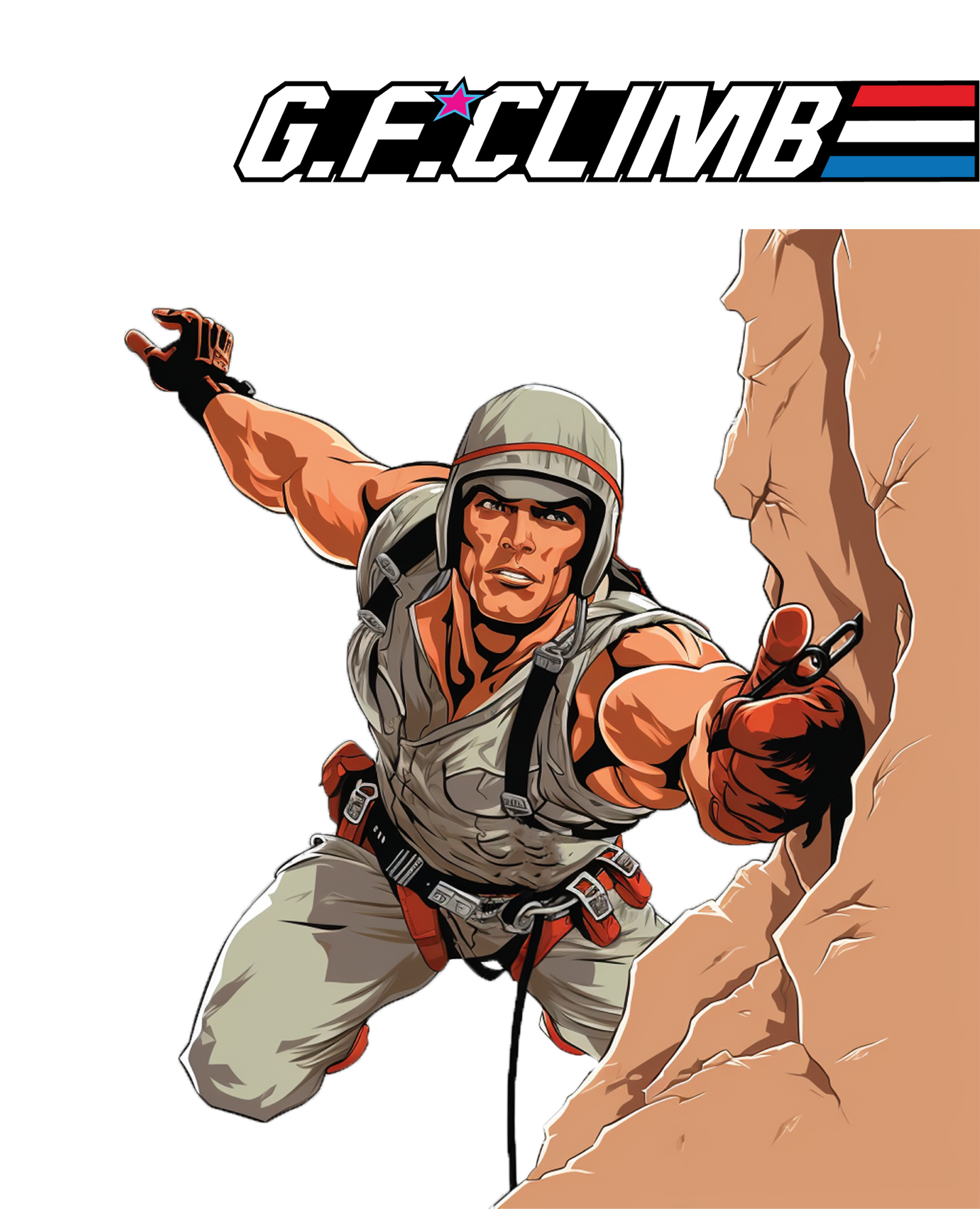 "Juggernaut" Rock Climbing Sticker by Jake Ashley