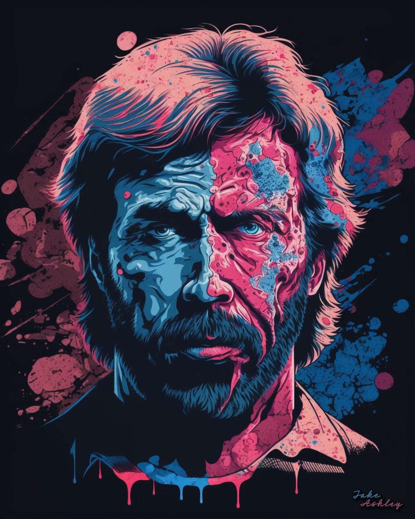 Chuck Norris Un.Dead Limited Edition Acrylic Print