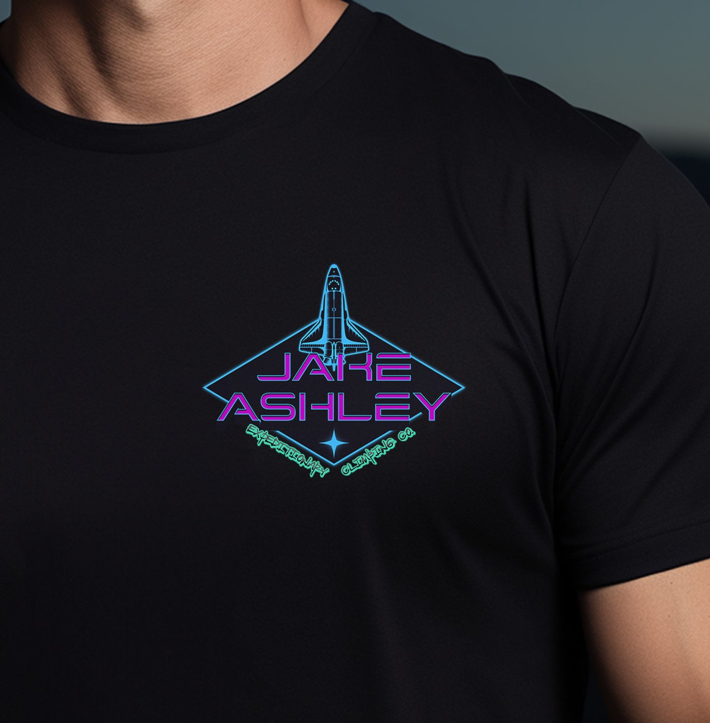 Expeditionary Space Rock Climbing Performance Shirt Men's Woman's Close-Up
