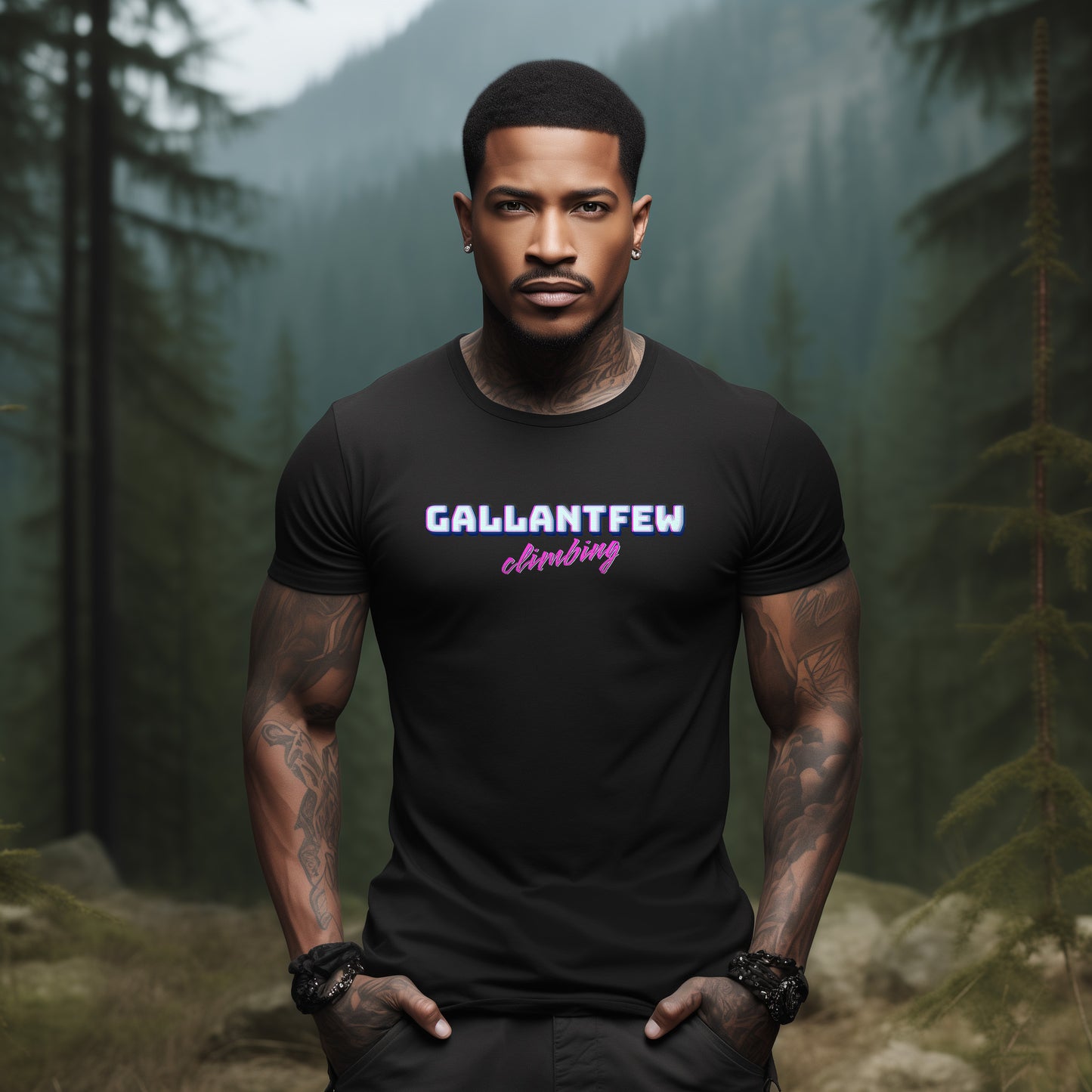 GallantFew Official 80s Rock Climbing T-Shirt Men's Women's Retro verse