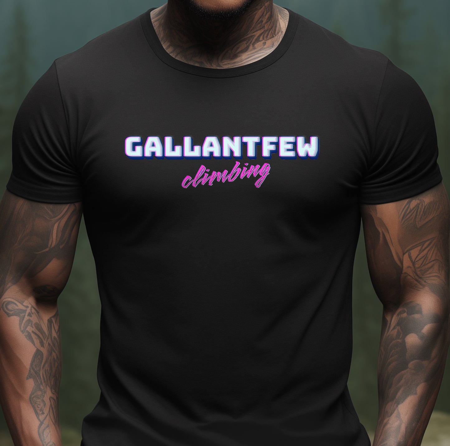 GallantFew Official 80s Rock Climbing T-Shirt Men's Woman's Retro verse Close-Up