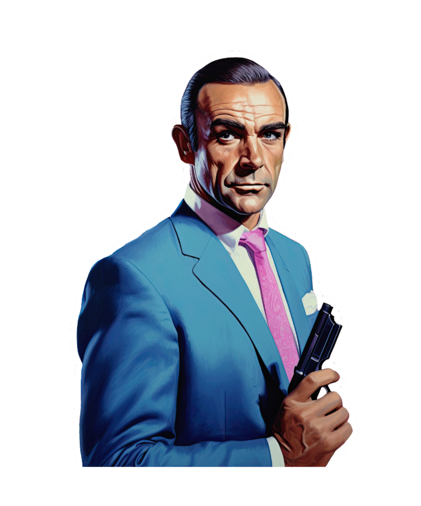 Sean Connery as James Bond Sticker