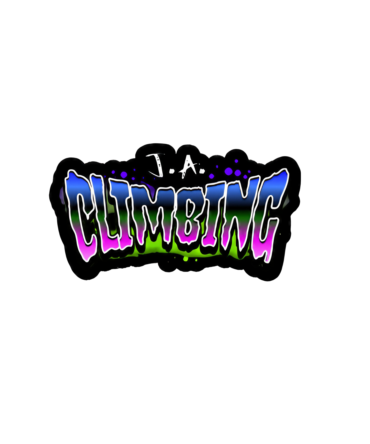 "J.A. Climbing" Rock Climbing Sticker by Jake Ashley
