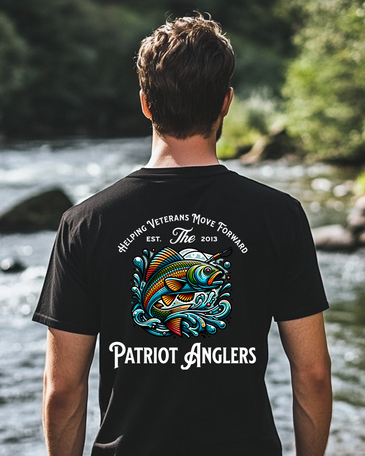 Patriot Anglers Forward Cast T-Shirt Black