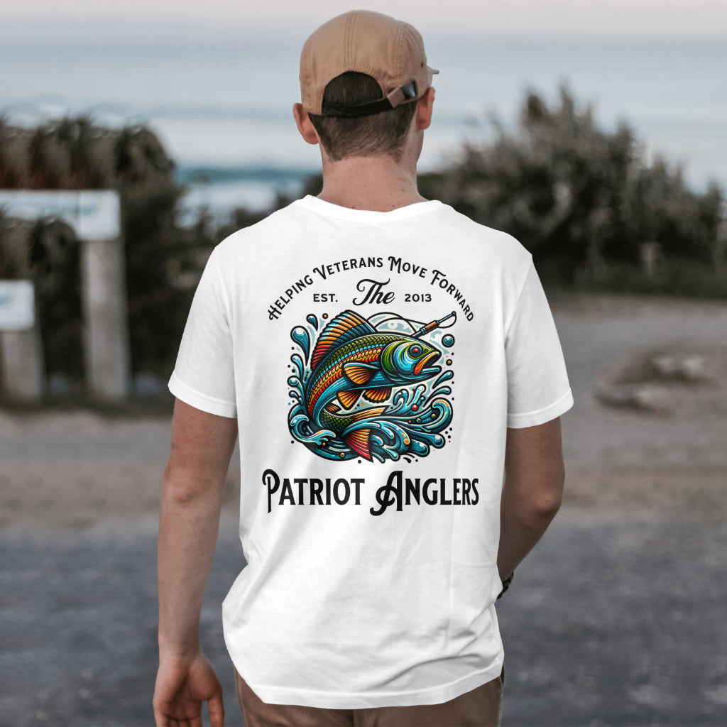 Patriot Anglers Forward Cast T-Shirt White
