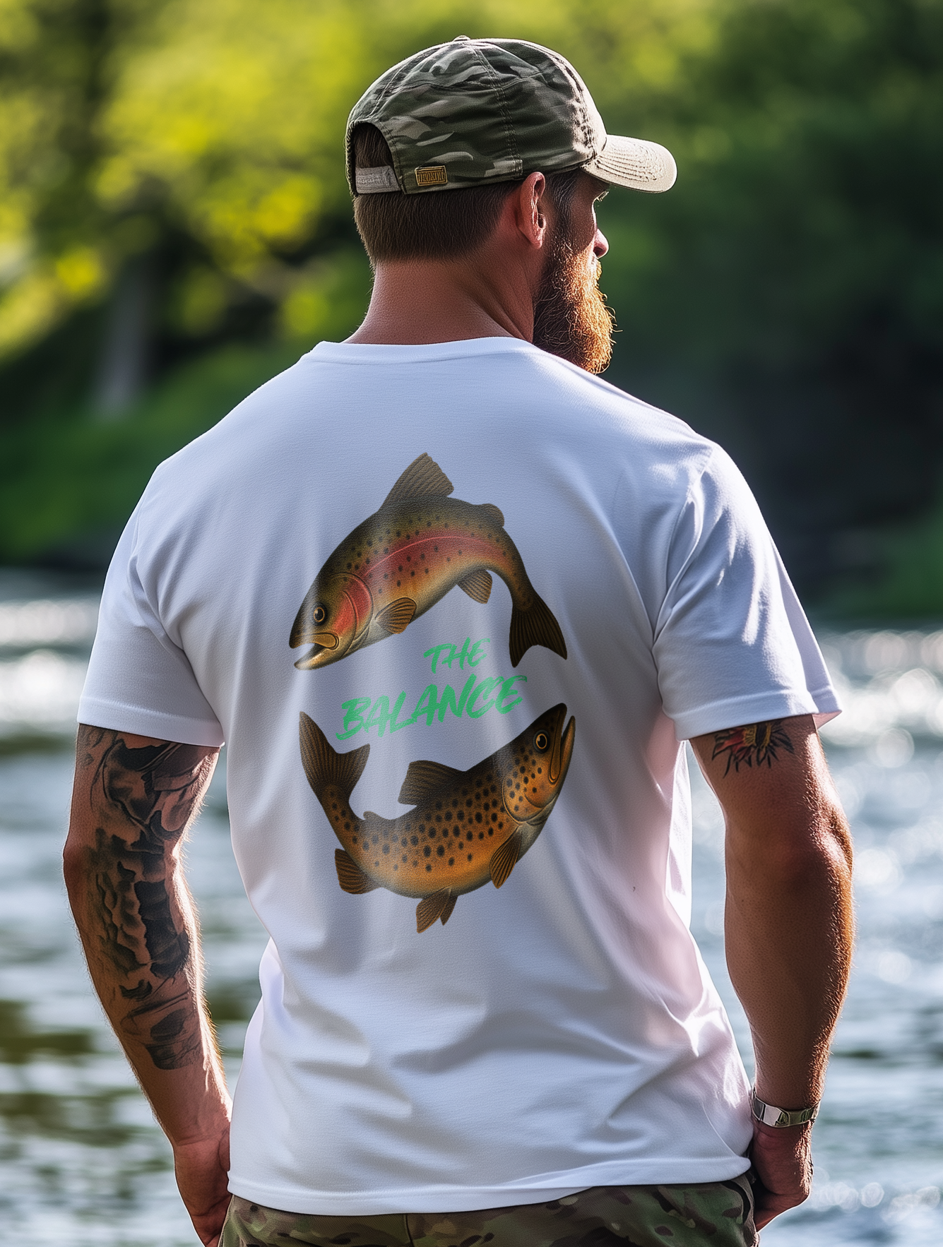 Patriot Anglers The Balance T-Shirt White Back
