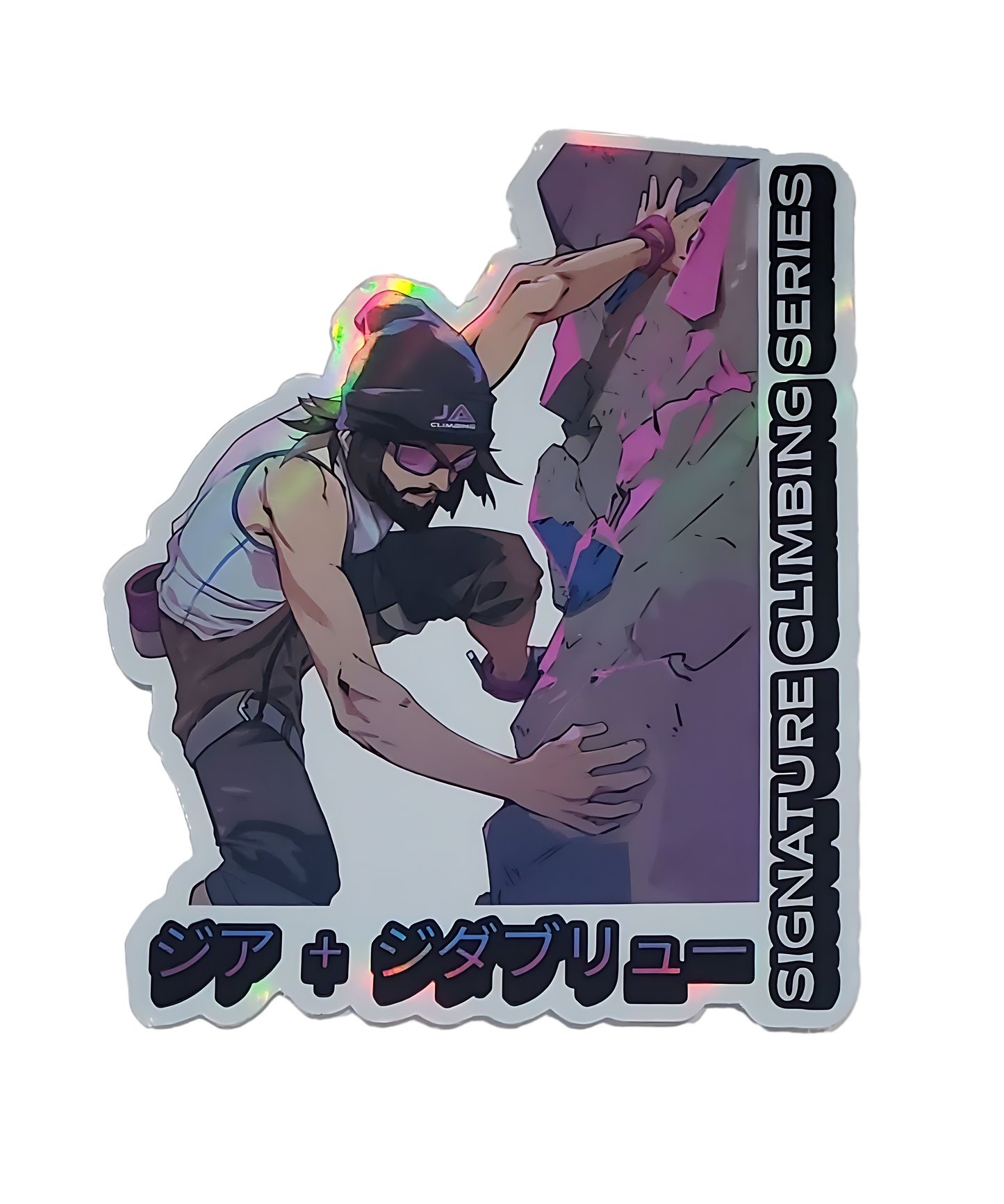 Jayc Willbanks "JC" Signature Holographic Anime Sticker
