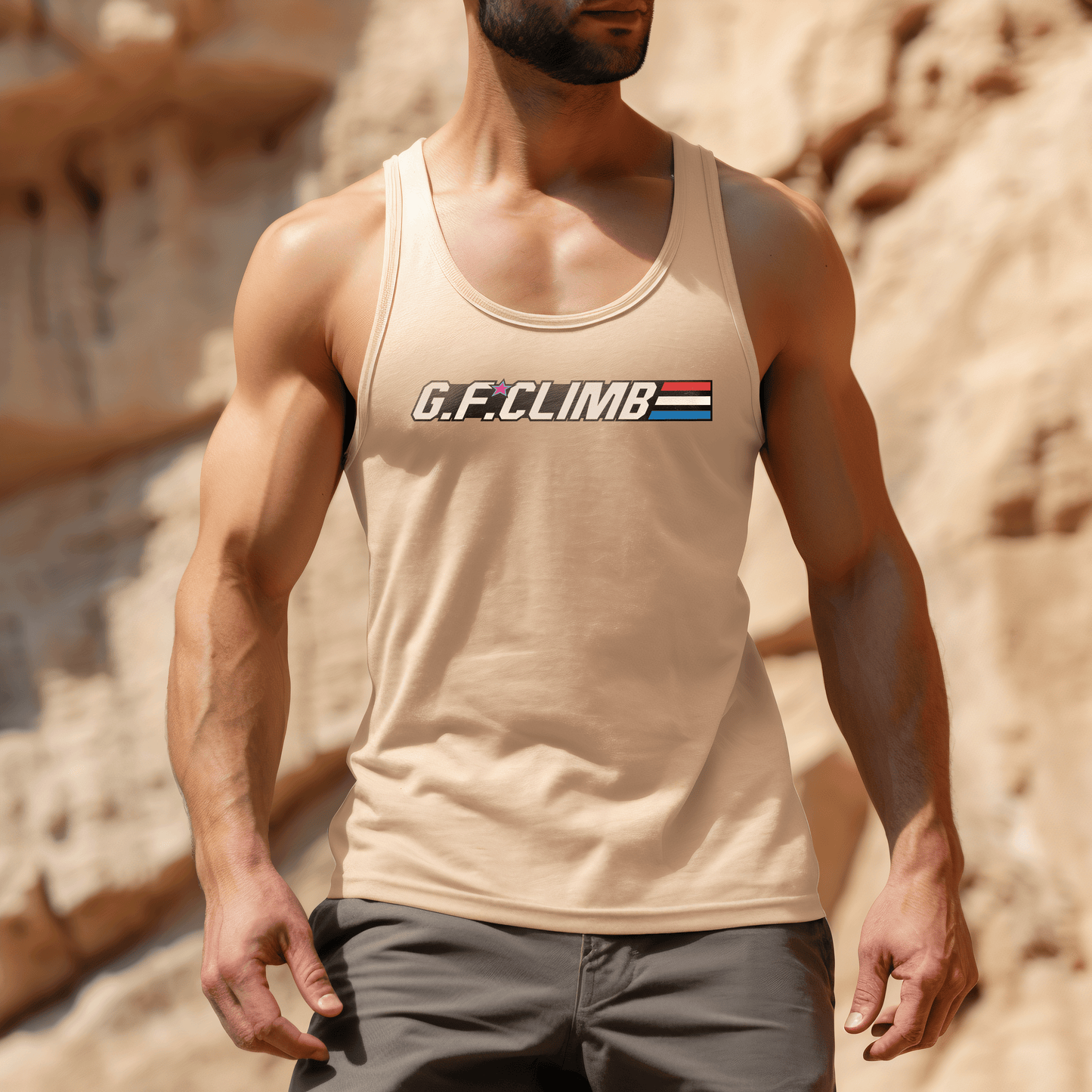 "GF Climb" Performance Climbing Muscle Tank Top
