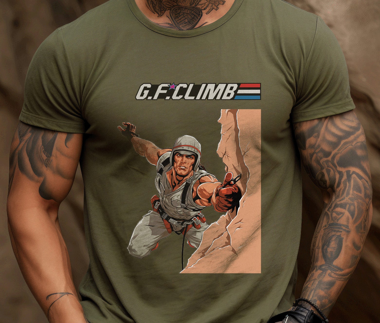 GallantFew Juggernaut Rock Climbing Performance Shirt Veterans Close-Up