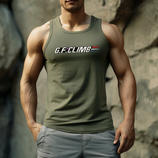GallantFew Official Rock Climbing Performance Muscle Tank Top Men's Woman's