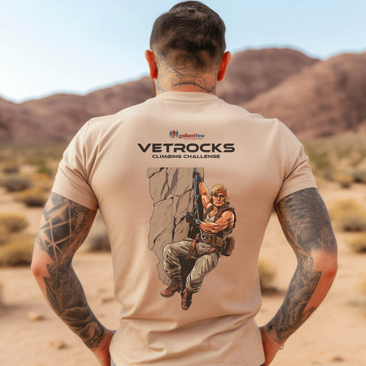 g PerformGallantFew VetRocks Official Rock Climbing Performance Shirt Back Men's Woman's