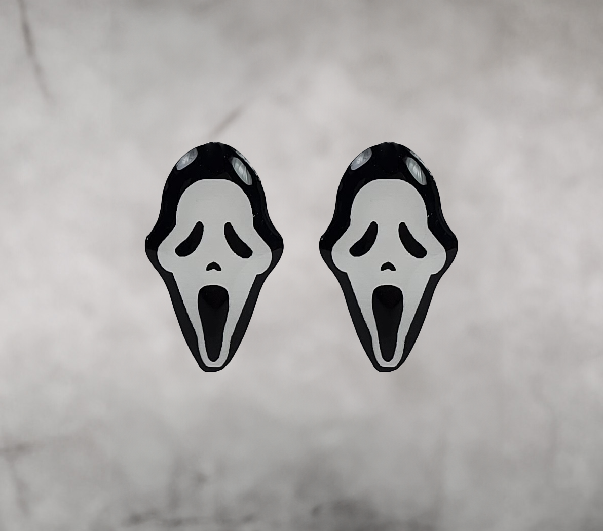 GhostFace Studs earrings from the movie scream