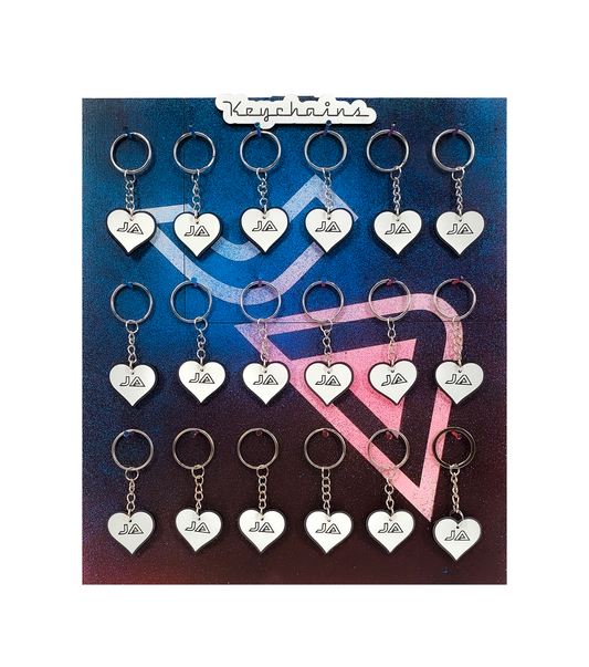 Jake Ashley Heart Keychain