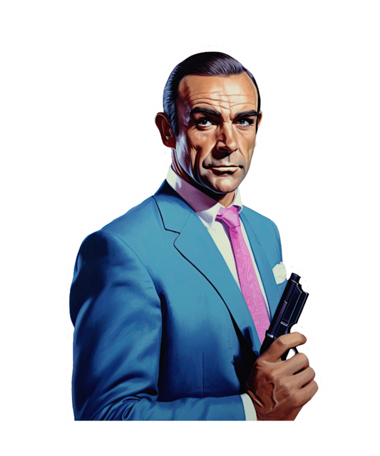 Sean Connery as James Bond Sticker