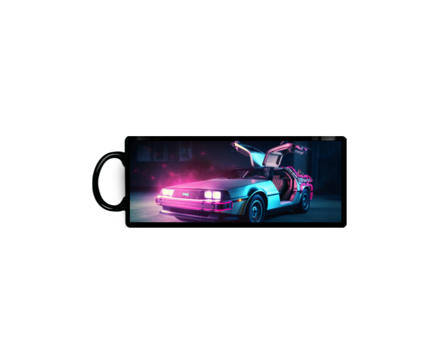 Neon DeLorean Color Changing Magic Mug