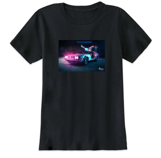 Neon DeLorean T-Shirt