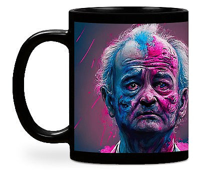 Jake Ashley's Bill Murray Un.Dead Mug featuring a zombified portrayal of the iconic comedian
