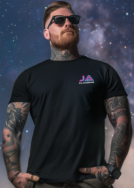 defy-gravity-climbing-tshirt-front-view