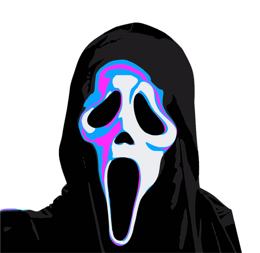 Ghost Face From Scream Sticker