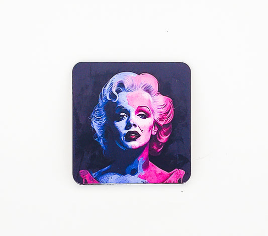 "Marilyn Un.Dead Coaster by Jake Ashley – Limited Edition Horror-Inspired Home Decor"