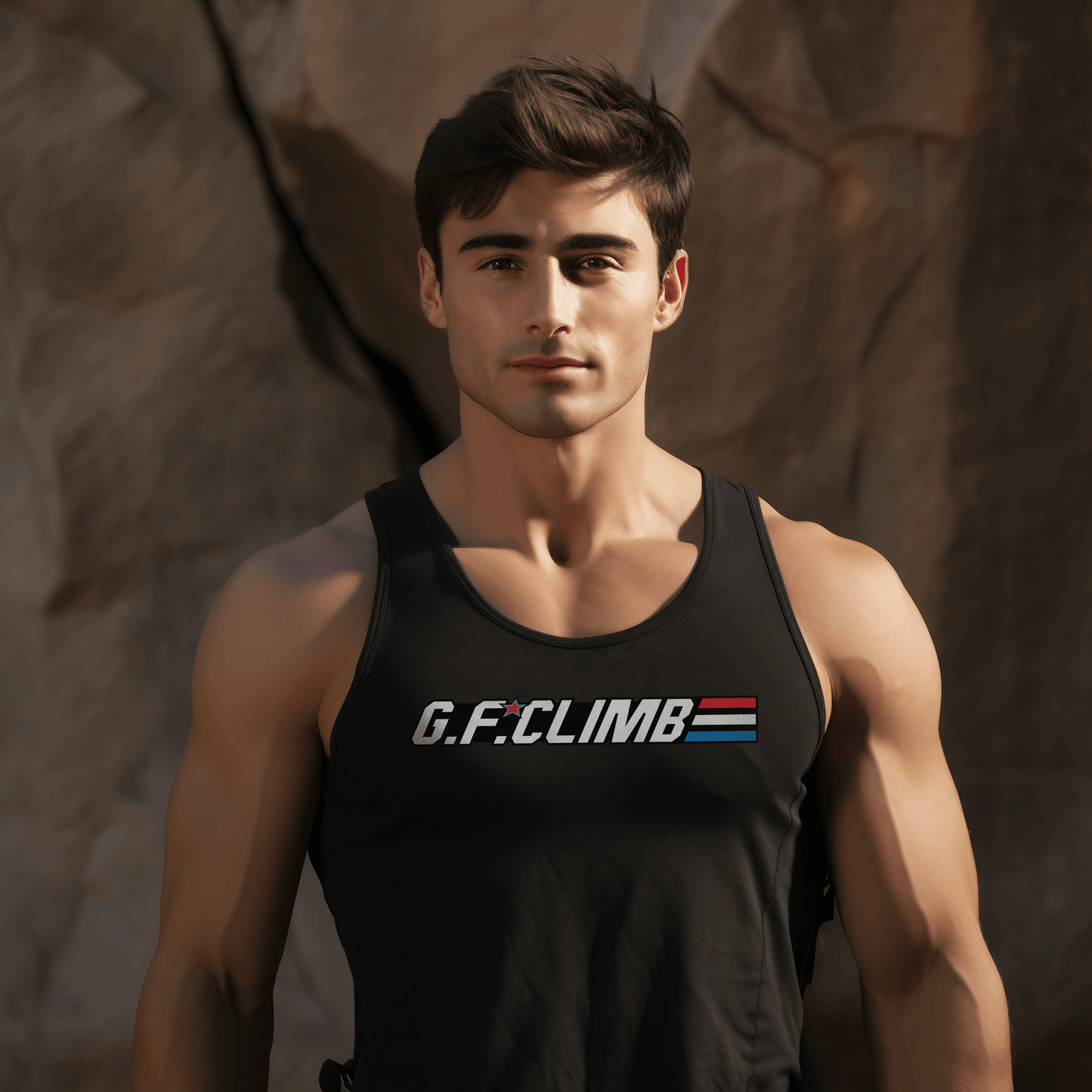 "GF Climb" Performance Climbing Muscle Tank Top